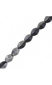 Czech Pinch beads 5x3mm Jet chrome 23980/27401